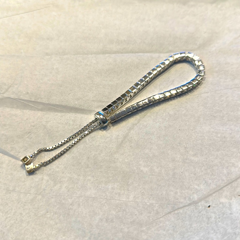 Rhinestone Adjustable Bracelet Euc - image 2